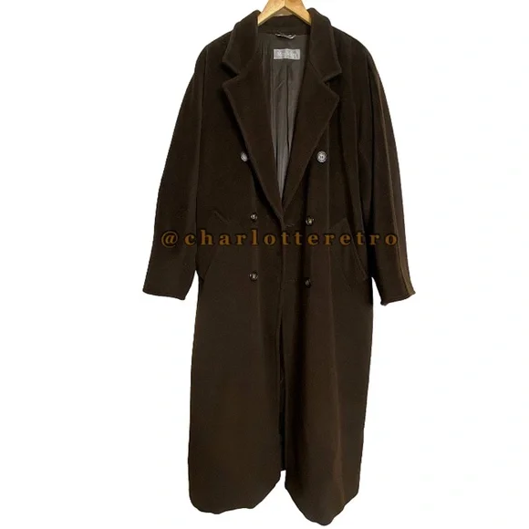MaxMara • Pure Wool Long Trench • Italy
